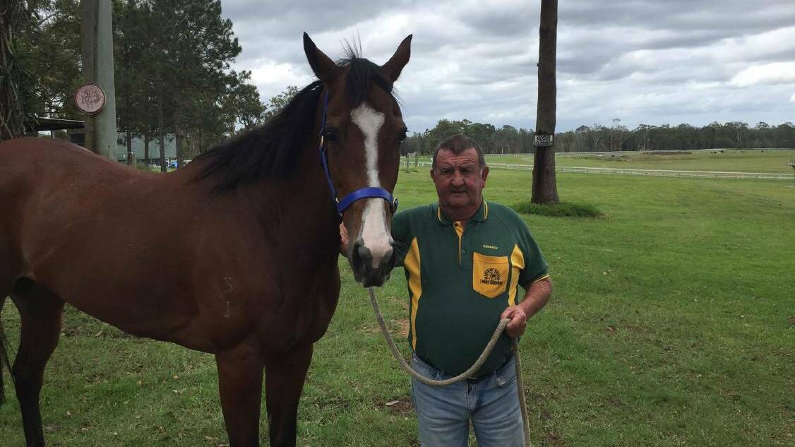 Barry Ratcliff with horse Pomme Petite in 2017.