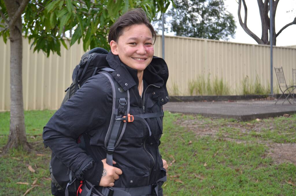 Journey: Ramona Marsters, who described herself as an amateur hiker, is prepared for the trek to Everest Base Camp. Photo: Callum McGregor.