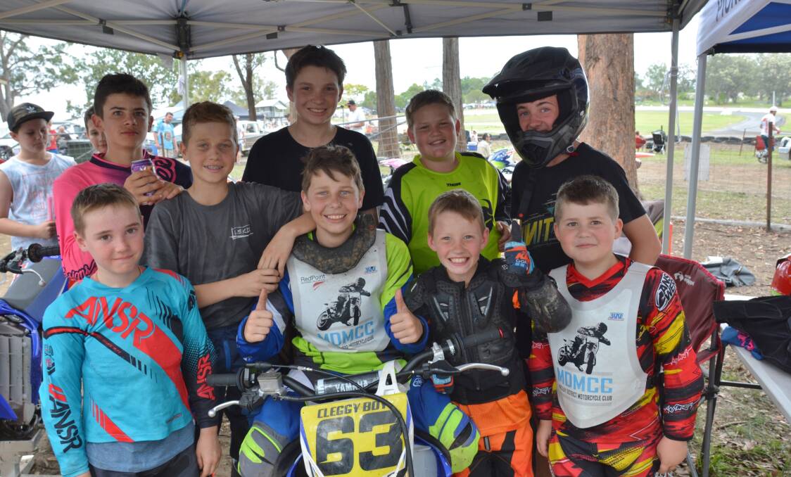 Top club in NSW: Macleay District Motorcycle Club juniors at the Akubra Classic earlier this year. Photo: Penny Tamblyn.