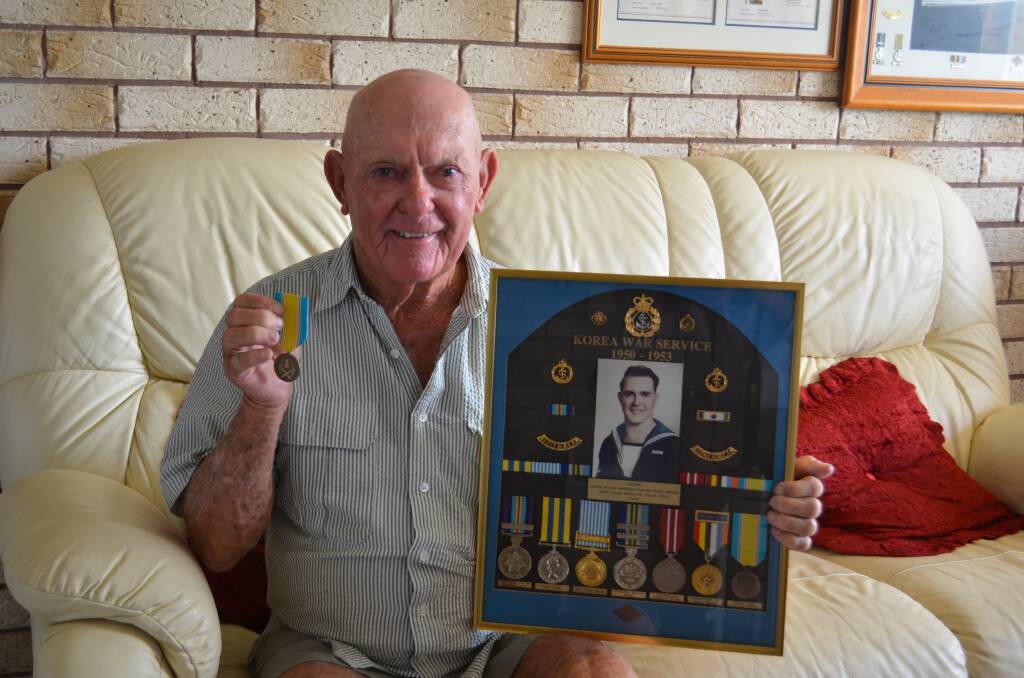 Acknowledgement: Hector LeBrocq recently received a War Medal for his service in the Korean War from 1952 to 1953. Photo: Callum McGregor.