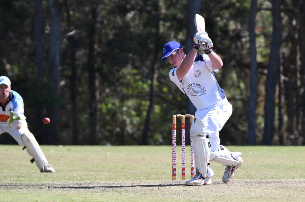 Shot: A Nulla batsman connects with the ball in a match earlier this season. Photo: Penny Tamblyn.