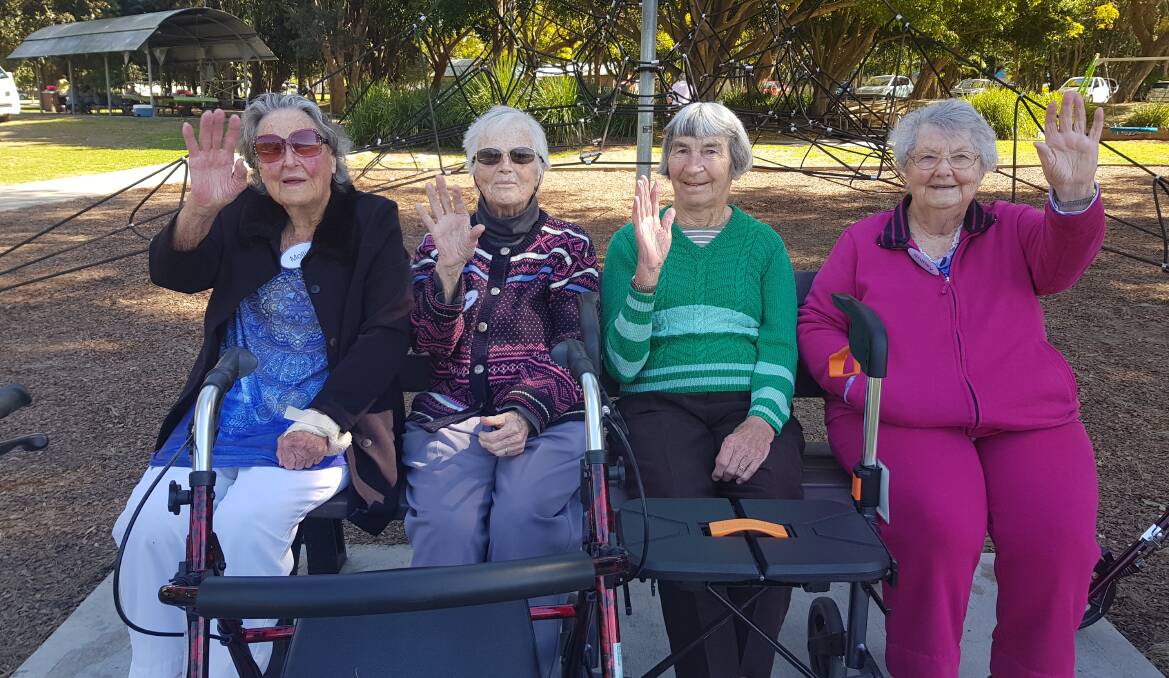From left: Mollie Gray, Brenda Foster, Peggy Laws and Shirley Nicholson. Photo: Supplied.