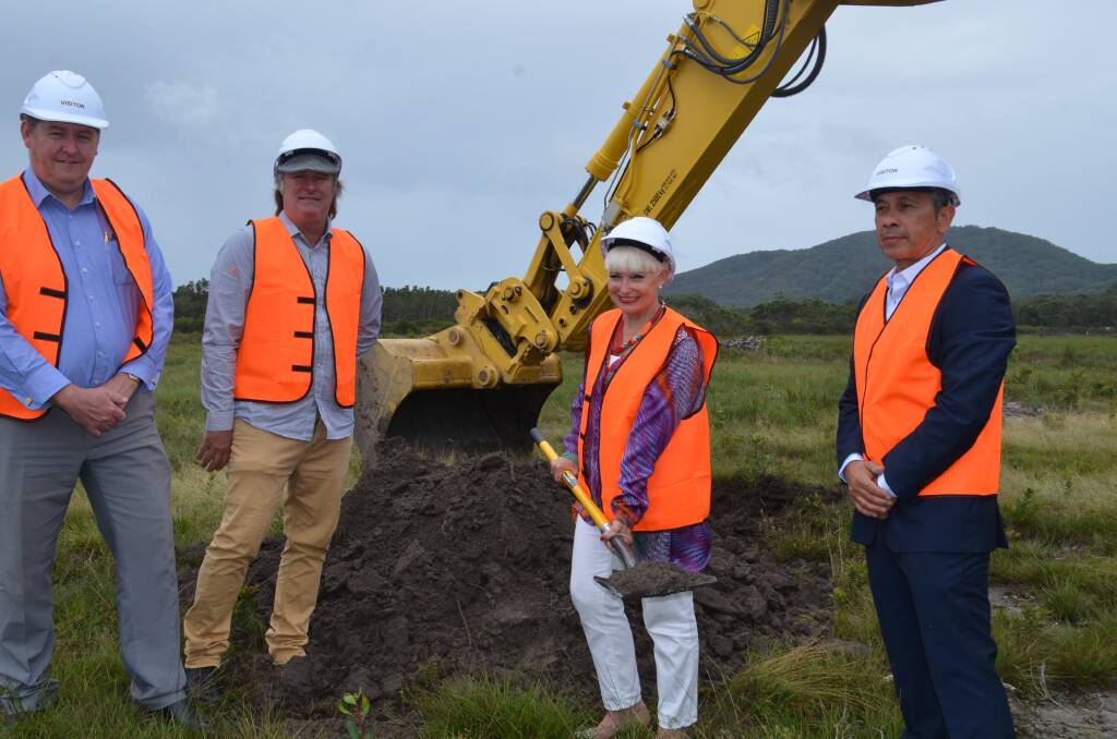 Construction to commence: Kempsey Shire Council mayor Liz Campbell was honoured to conduct the official sod turning. Photo: Callum McGregor