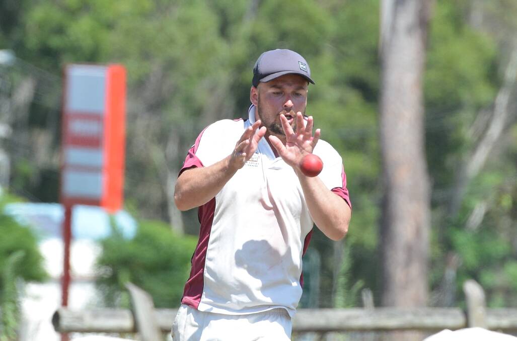 Hands: A Stuarts Point/Eungai cricket player prepares to catch the ball earlier this season. Photo: Penny Tamblyn.