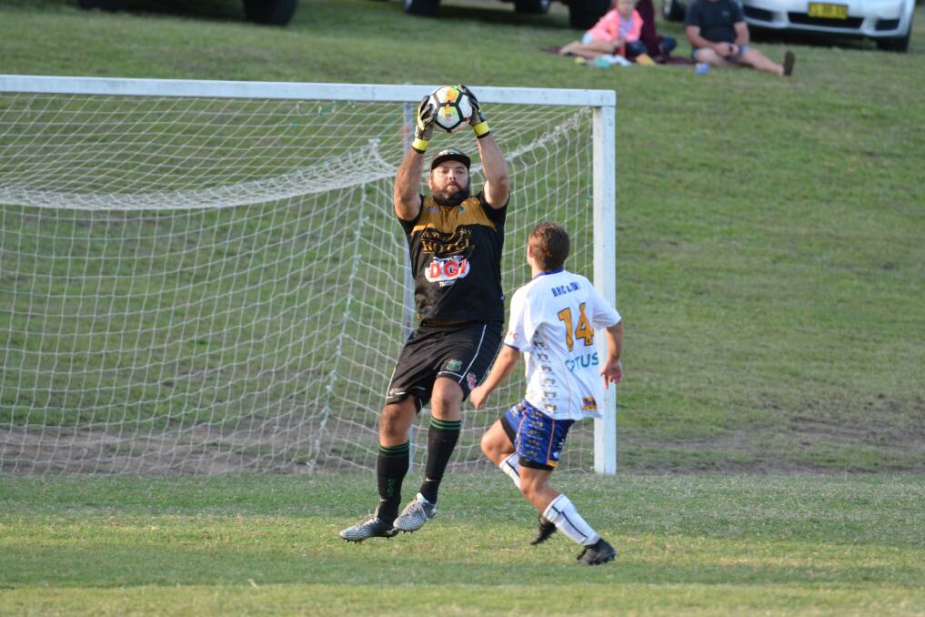 Safe hands: Kempsey Saints goalkeeper Jacob Lyttle has been in superb form this season. Photo: Penny Tamblyn.