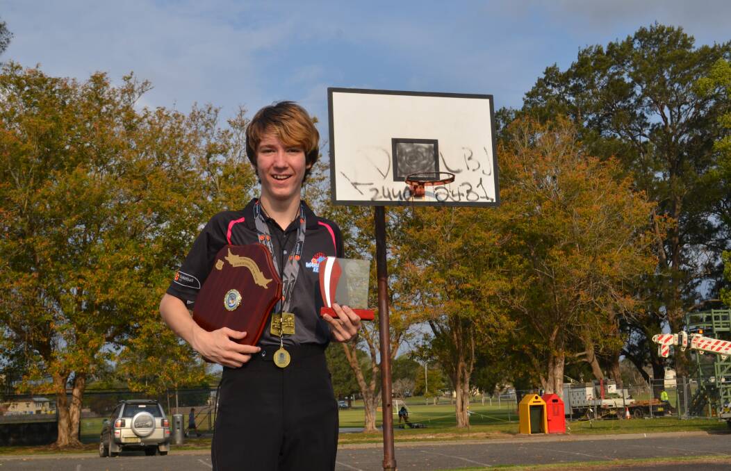 Erik Ralph won the Port Macquarie Basketball Junior Referee of the Year award. Photo: Callum McGregor