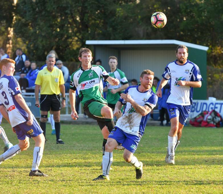 Under pressure: The Macleay Valley Rangers didn't play to their potential in their 6-1 loss to Port United on Saturday. Photo: Ivan Sajko.