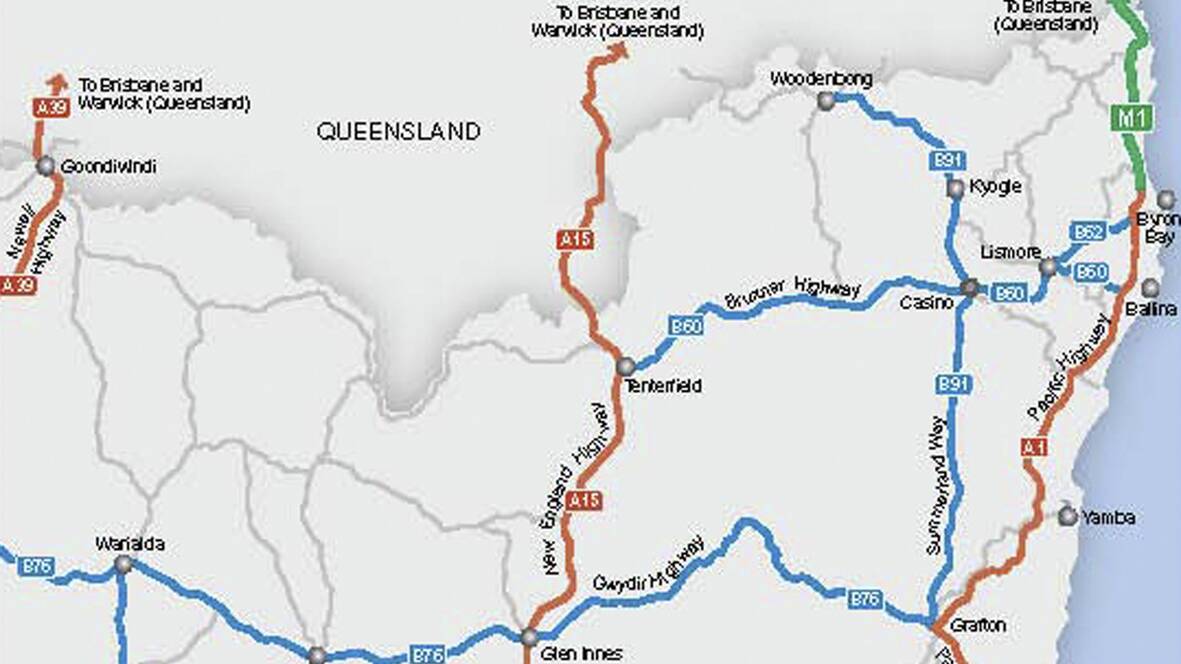 The Pacific Highway from Beresfield the Byron Bay will be the A1 and from the Byropn Bay to the border it will be the M1.