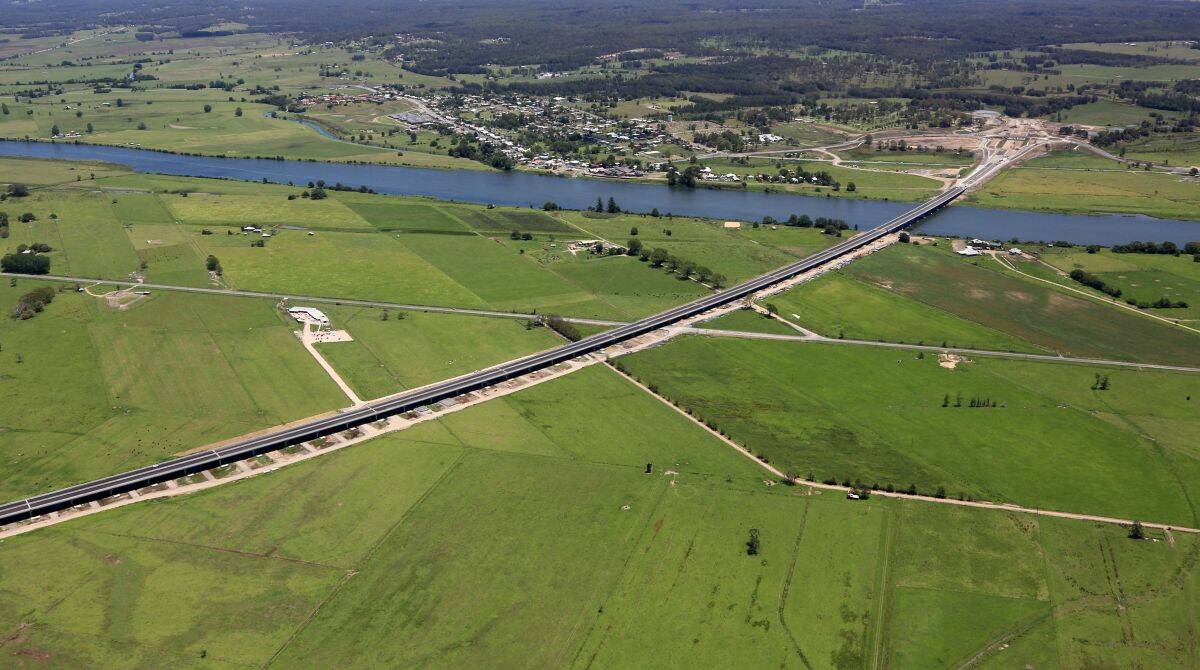 Long process: the as-yet unnamed Kempsey bypass bridge