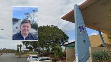 The case against the South West Rocks Country Club and former CEO David Cunningham has faced a further delay. Picture, Google Maps and inset picture of Cunningham by Ellie Chamberlain 